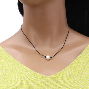 สร้อยคอเปลือกหอยธรรมชาติสไตล์ฮาวายสำหรับผู้หญิง สร้อยคอแฟชั่นทำมือแบบถักเชือกสำหรับงานปาร์ตี้ - Product Image 4