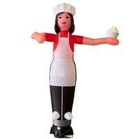 Danseuse gonflable personnalisée pour la promotion de magasin, Danseuse gonflable publicitaire sur le thème de la pâtisserie