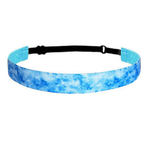 Bandeaux pour filles - Bandeaux ajustables antidérapants tie-dye pour enfants, bandeaux de sport athlétiques, bandeaux élastiques extensibles - Product Image 6