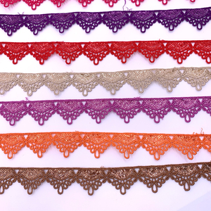 Miễn phí mẫu giá rẻ colour rìa tua tay polyester thêu rỗng <span class=keywords><strong>sequin</strong></span> kg ren <span class=keywords><strong>TRIM</strong></span> - Product Image 2