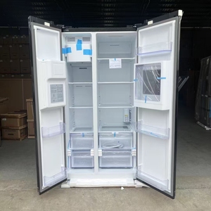 Réfrigérateur de haute qualité 600L grande capacité, double porte, à froid ventilé, sans givre, avec distributeur d'eau, machine à glaçons et congélateur bas. - Product Image 5
