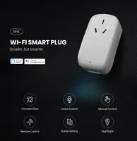 Prise intelligente Wi-Fi Android BroadLink SP4L AU certifiée RCM avec variateur d'intensité et veilleuse, compatible Alexa, Google Home et IFTTT