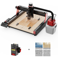 Kit de Router CNC de 3 Ejes Twotrees TTC450 Pro, Fresadora Láser y Brocas, Máquina de Trabajo en Madera de 3 Ejes con Múltiples Husillos