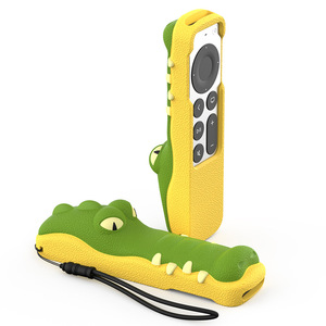 SIKAI Crocodile <b>Remote</b> Cover For Apple <b>TV</b> 4K <b>Controller</b> Anti Drop Protection Case With Lanyard - Product Image 4