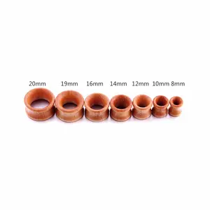 Holz Ohr stöpsel Tunnel Ohrringe Body Piercing Schmuck Ohr Expander Holz tunnel 8-20mm