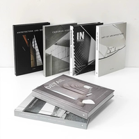 Livre de décoration de table basse moderne simple page de langue étrangère tournant ornements de salon accessoires pour la maison