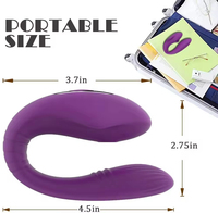 Vibrateurs doubles télécommandés pour couple, vibrateur en forme de U portable, stimulateur du point G et du clitoris, jouets sexuels pour adultes pour femme