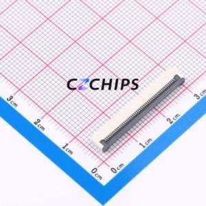 CAX-AFC01-50XCB-H2.0 FFC/FPC Connector SMD,P=0.5mm,Horizontal Mount Connector Flip Cover Type Bottom Contact 50P 0.5mm - Product Image 1