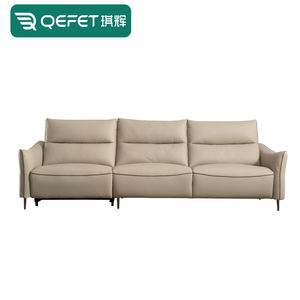 Juego de muebles <span class=keywords><strong>modernos</strong></span> para el hogar, sillón naranja y sofá funcional de cuero gris - Product Image 2
