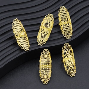 JXX Prix de gros, bon prix, bagues plaquées or 24 carats au design unique et tendance - Product Image 1