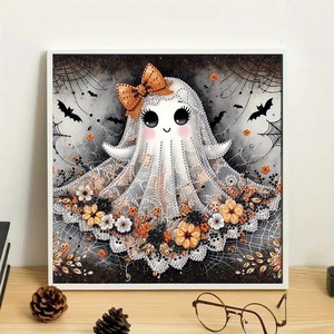 Bán buôn 5D DIY phim hoạt hình in nhựa kim cương khảm Halloween dễ thương ma vẽ Đối với trang chủ - Product Image 2