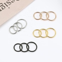 Set de 6 Anillos Nasales Monocromáticos de Acero Inoxidable, Anillos Sin Costuras de 6mm, 7mm, 8mm, 9mm, 10mm y 12mm, Venta al Por Mayor