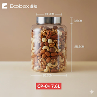 Nouveaux petits pots de conservation pour aliments secs, qualité alimentaire, pour l'affichage et le stockage en magasin bio
