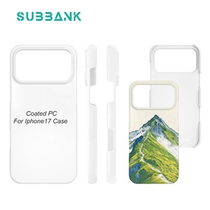 Coques de téléphone Subbank 3D PC Coated Slim Sublimation, finition brillante ou mate, pour <span class=keywords><strong>iPhone</strong></span> 17 Pro - Product Image 1