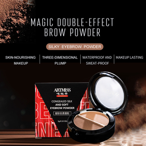 <span class=keywords><strong>Poudre</strong></span> de sourcil de marque privée 2 couleurs pressée <span class=keywords><strong>poudre</strong></span> de sourcil de teinte durable imperméable - Product Image 4