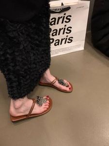 Internet Celebrity Style Clip Toe Sandals Vacation <b>Beach</b> <b>Flip</b> <b>Flops</b> Bestseller High Beauty Roman Sandals for Women - Product Image 4