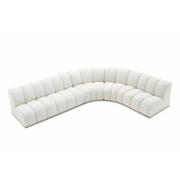 Canapé de luxe italien léger incurvé à combinaison libre Nordic Simple Ins Lamb Velvet Module Internet Celebrity Designer Sofa