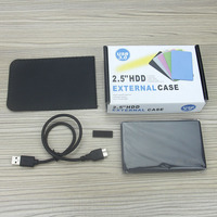 Kotak Hard Disk Eksternal Plastik USB3.0 2.5 Inch SATA Serial Mechanical Solid State SSD Tanpa Sekrup Guangzhou Ready Stock
