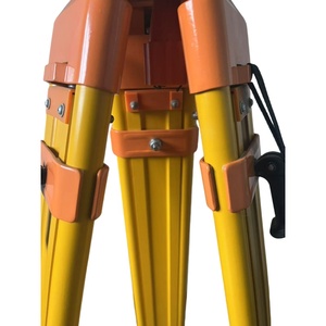 Gỗ <span class=keywords><strong>tripod</strong></span> cho lâm nghiệp khảo sát tổng trạm Máy kinh vĩ với đầu phẳng Vỏ bảo vệ - Product Image 6