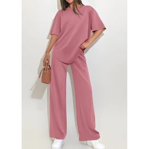 Conjunto de 2 Piezas para Mujer FOXA, Manga Corta, Tejido Transpirable, Informal, para Primavera/Verano, Ideal para Viajes - Product Image 2