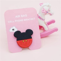 Support de dessin animé stéréo en silicone, créatif, rétractable, paresseux, pour téléphone portable, cadeau, LOGO en gros