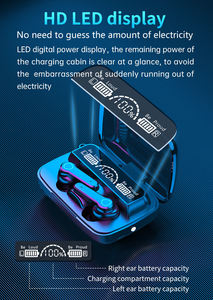 New 2025 Quà Tặng M19 Không Dây Chơi Game Earbuds Tai Nghe Bt5.1 <span class=keywords><strong>LED</strong></span> Hiển Thị Cảm Ứng Không Thấm Nước Stereo Tai Nghe Thể Thao - Product Image 2