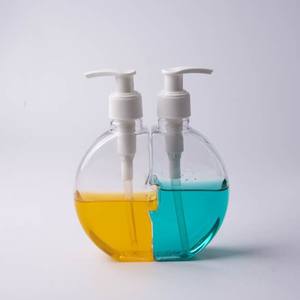 Bouteille de bain PET mère enfant personnalisable avec double paille boîte de gel douche <span class=keywords><strong>vide</strong></span> pour nettoyant pour le visage manipulation de surface mate - Product Image 4