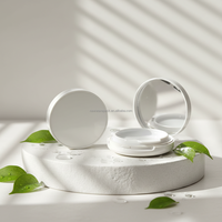 Étui personnalisé pour palette de fards à paupières écologique, en plastique recyclé, pour poudre libre, 15g, emballage cosmétique compact rose