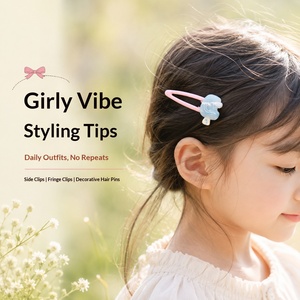 Pinzas y Pasadores para el Cabello de Resina con Diseño de Princesa para Niñas, Accesorios Adorables para el Cabello de Niñas para Primavera-Verano - Product Image 2