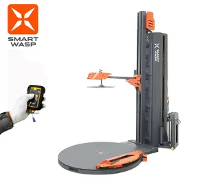 Hoàn Toàn Tự Động Đóng Đai Đóng Gói Wrapper Pallet Gói Máy Căng Bọc Gói Máy - Product Image 1