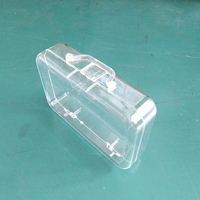 Boîte de rangement étanche usine en gros Portable Durable bijoux jouet stockage respectueux de l'environnement Transparent Rectangle