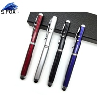 Desain Baru Pabrik Cina Grosir Langsung Harga Rendah 4 In 1 UV Laser Pointer Pen