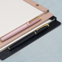 Porte-documents en cuir PU couleur personnalisée avec support magnétique pour stylo, bloc-notes rechargeable pour réunions d'affaires et planificateur