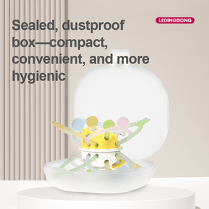 Venta directa de fábrica Bebé Montessori Juguetes sensoriales Bebé Dentición Masticar Juguete Recién nacido Pequeña Bola de <span class=keywords><strong>mordedor</strong></span> de silicona - Product Image 6