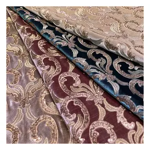 Beautiful Curtains Materials Fabric Home Textiles Brand Embroidery Sofa Fabric Roll Moroccan Curtain Velvet Fabric