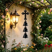 Carillon éolien en fer toile d'araignée noire pour Halloween, décoration électroplaquée pour jardin/porche, fêtes en extérieur, ornement festif suspendu, cadeau
