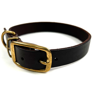 Collar de perro de cuero genuino de alta calidad, capa superior de cuero grueso, Collar de perro, Hardware de lujo, suministros para mascotas, venta al por mayor - Product Image 2