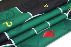 Tapete de Juego Personalizado Rectangular de 1.8m para Baccarat y Póker, Tapete de Espuma de Goma de 2mm de Grosor para Juegos de <span class=keywords><strong>Casino</strong></span> - Product Image 2