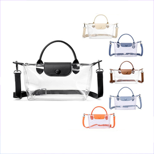 Wholesale Custom PVC Clear Transparent Lady Fashion Waterproof Tote Handbag <b>Jelly</b> for Women Concert Stadium Approved - Product Image 5