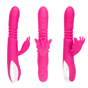 9 Vibrerende Modi G Spot Clitorale Stimulatie Vrouwelijke Meisjes Masturbatie Speelgoed Duwende Dildo Konijn <span class=keywords><strong>Vibrator</strong></span> Voor Vrouwen - Product Image 2