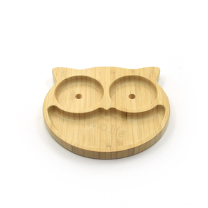 Plato <span class=keywords><strong>de</strong></span> Bambú Natural Ecológico para Bebés, con Forma <span class=keywords><strong>de</strong></span> Animal, Bandeja <span class=keywords><strong>de</strong></span> Servir Infantil Dividida, Bonito Plato <span class=keywords><strong>de</strong></span> Dibujos Animados con Diseño <span class=keywords><strong>de</strong></span> Búho y Sol para Niños Pequeños - Product Image 4