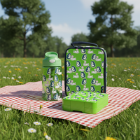 Sac isotherme double compartiment OUMEGO promotionnel pour enfants, motif dessin animé, avec compartiment pour boisson, kit boîte à lunch enfant