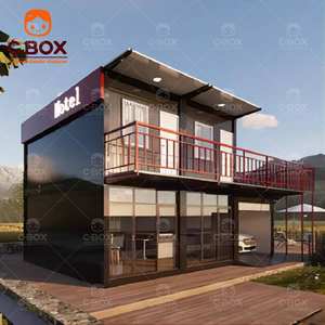 Cbox Villa Modulaire Démontable Écologique en Panneaux Sandwich de Luxe à 2 Étages pour Bureau et Appartement - Product Image 1