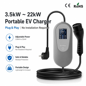 Chargeur EV portable haut de gamme 3,5 kW GBT, station de charge rapide AC universelle pour véhicules électriques CE FCC pour BYD Han Song Plus EV - Product Image 2