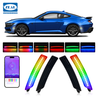 For Ford Mustang 2024-up Front Rear Parking Position Fender Turn Signal Lights LED RGB App Controlled Sequential 12V Wholesale