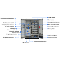 Systèmes de stockage d'énergie 261 kWh, conteneur de batterie au lithium solaire BESS extérieur et stations de recharge DC pour véhicules électriques 240 kW