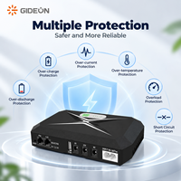 Mini onduleur monophasé 8800mAh DC 5V/9V/12V/24V triple port avec affichage LED pour routeur WiFi, modem, caméra CCTV