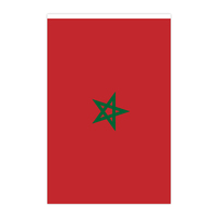 Drapeau marocain en tissu Polyester pour fête d'anniversaire, décoration de festival