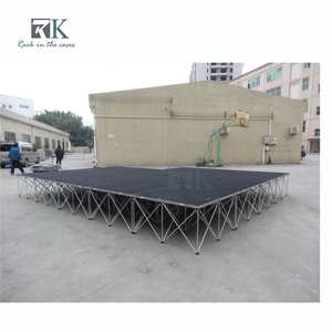 High Quality Factory Price Folding <b>Stage</b> <b>Platform</b> Black Aluminum Alloy Outdoor Event Wedding <b>Stage</b> - Product Image 3