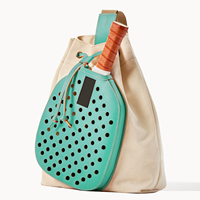 Sac à dos personnalisé et élégant en toile pour porte-raquette de picklelball avec sangle réglable et poches multiples Sac à bandoulière de pickleball